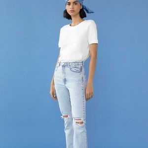 Z1975 FLARED RIPPED SLIM FIT JEANS